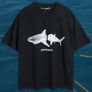 Palm Angels Men's Black Short Sleeve